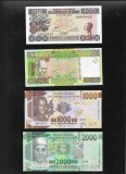 Set Guinea Guineea 100+500+1000+2000 francs franci unc, Africa