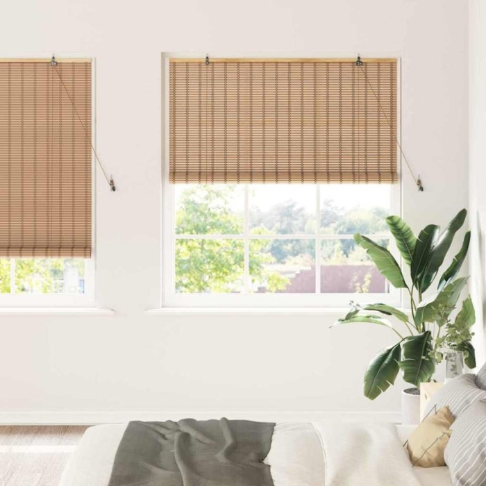 vidaXL Jaluzele și Rulouri pentru Fereastră Maro deschis 150 x 220 cm