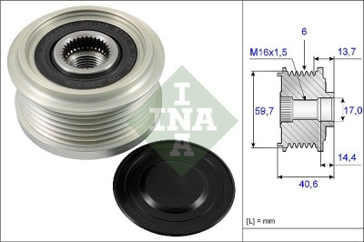 INA 535 0228 10 Sistem roata libera, generator foto