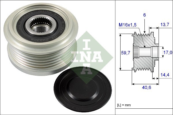 INA 535 0228 10 Sistem roata libera, generator