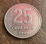 C50 - Moneda foarte veche - Argentina - 25 centavos - 1996