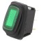 Comutator Basculant ON-OFF 16A 12V Verde Negru IP65