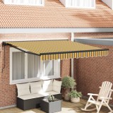vidaXL Cortina Retractabilă Dungă Multicolor 300x250 cm țesătură 3330032