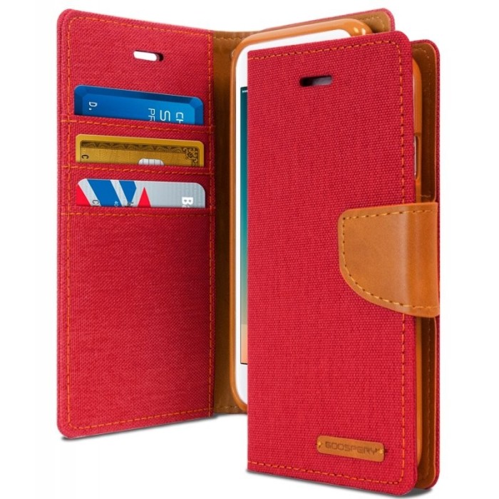 Husa APPLE iPad Mini 2\3 (7.9&quot;) - Canvas Diary (Rosu)