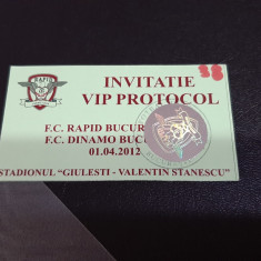 Invitatie protocol Rapid - Dinamo