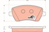 TRW GDB3332 COTEC set placute frana,frana disc