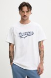 Converse tricou din bumbac barbati, culoarea alb, cu imprimeu, 10027994-A02
