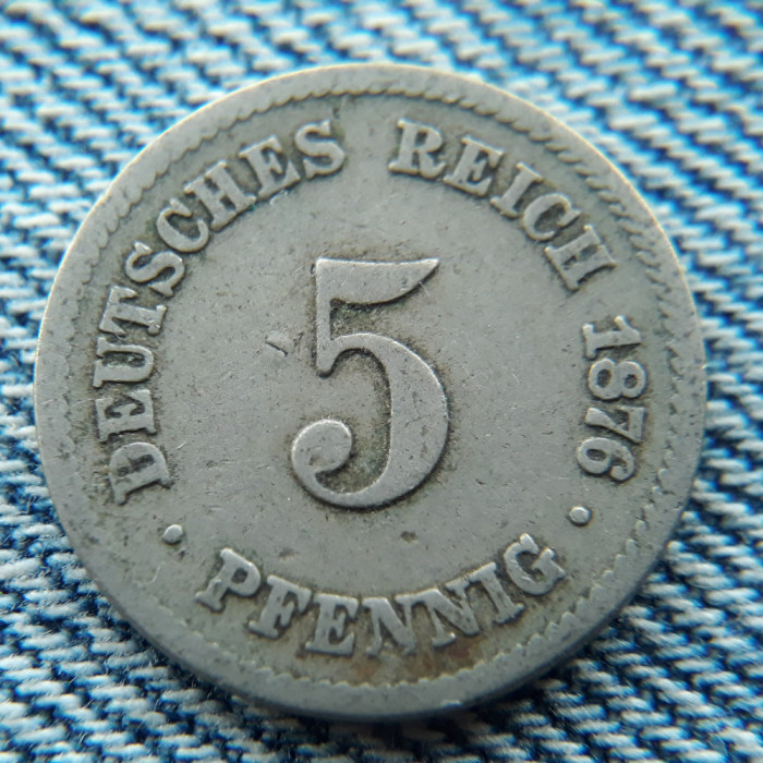 2d - 5 Pfennig 1876 c Germania