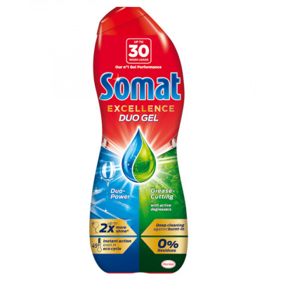 Detergent Pentru Masina De Spalat Vase, Somat, Excellence Duo Gel, 540ml foto