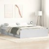 VidaXL Cadru de pat King Size, alb, 150x200 cm