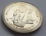 331. Moneda Insulele Man 1 crown 1979 (Millennium of Tynwald - Viking longship), Europa