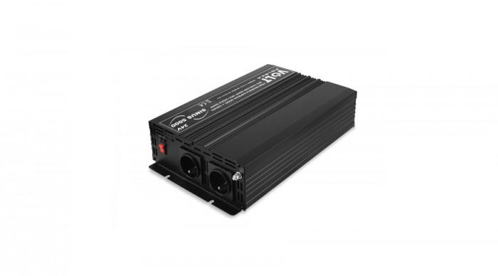 Volt Polska Invertor auto de la 24V la 230V (amplificator de tensiune) 2500W undă sinusoidală pură