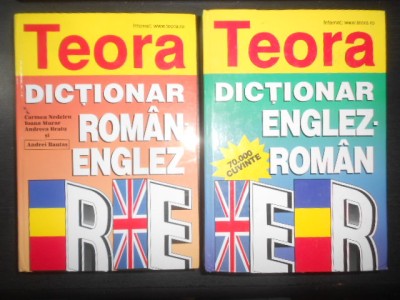 Dictionar Roman-Englez / Englez-Roman 2 volume (1112+1344 pagini, cartonate) foto