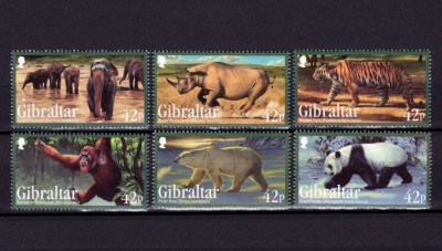 ✅(S17) Gibraltar 2011 ,&amp;quot;Specii de animale I&amp;quot;, serie ,nominal &amp;pound; 2.52 ,MNH foto
