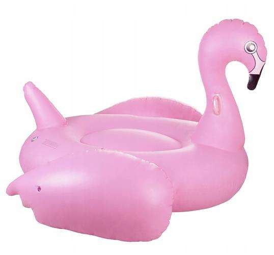 Saltea Gonflabila pentru Piscina model Flamingo, cu manere, 142x177cm, roz