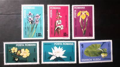 Romania 1984 LP 1099 flori din Delta Dunarii nestampilata foto