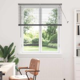 Jaluzea pentru Fereastră Gri &icirc;nchis 110 x 130 cm Aluminiu