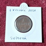 1 Kreuzer 1851 - Germania, moneda veche in stare foarte buna - piesa superba