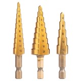 Set de burghie in trepte HSS TiN, 3-20 mm, hexagonal, 3 buc. NEO TOOLS 08-948 HardWork ToolsRange