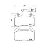 Placute frana Seat Leon (1m1) 11.99-06.06, Fata, BREMBO