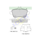 Placute frana Icer IE182039, Spate
