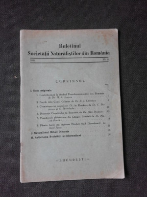 BULETINUL SOCIETATII NATURALISTILOR DIN ROMANIA NR.8/1936 foto