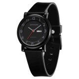 Ceas Copii Sanda 3225 Negru , Design Fashion, Analog, Afisaj Data, Rezistent la Apa 3ATM