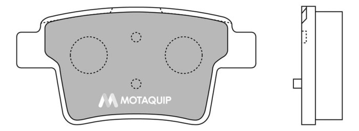 MOTAQUIP LVXL1261 set placute frana,frana disc