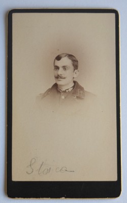 CDV Atelier Romania soldat militar in uniforma Stoica foto