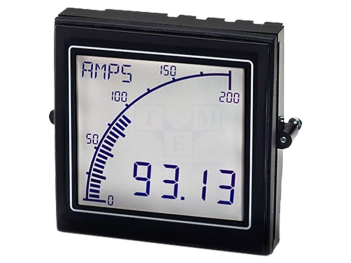 Ampermetru Digital Programabil Montare Panou IP65