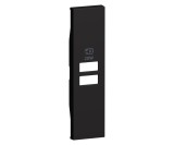 Placa priza USB pentru K4192AC, K4192CC 1M Living Now Bticino negru KG13PD