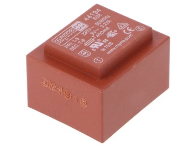 Transformator &amp;icirc;ncapsulat 9V 356mA 3,2VA PCB foto