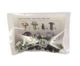 Set fixare scut motor BMW seria 1 04-13, seria 3 04-08/08-12; set 34 buc, fixare scut sub motor, 07119903995, 07119916949, 51127070202, 63121378639