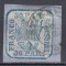 ROMANIA 1862 LP 10 PRINCIPATELE UNITE EMISIUNEA I - 30 PARALE/FRAGMENT STAMPILAT