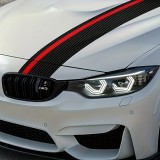 Sticker autoadeziv Tuning, model "Rally Stripe Carbon 3D", dimensiune 140 x 17