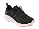 Pantofi sport SKECHERS negri, ULTRA FLEX 3, din material textil