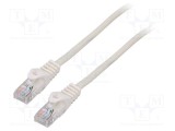Patch cord U/UTP 5e litat CCA PVC alb 10m 26AWG LANBERG
