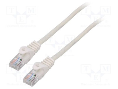 Patch cord U/UTP 5e litat CCA PVC alb 10m 26AWG LANBERG foto
