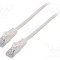 Patch cord U/UTP 5e litat CCA PVC alb 10m 26AWG LANBERG