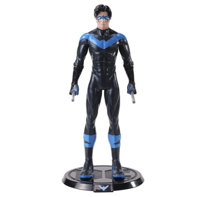 Figurina articulata IdeallStore&amp;reg;, Mighty Nightwing, editie de colectie, 18 cm, stativ inclus foto