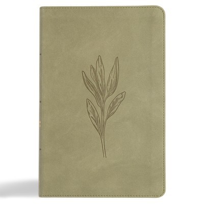 CSB Thinline Bible, Digital Study Edition, Sage Suedesoft Leathertouch foto