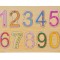 Puzzle de Lemn Cifre (10 piese) - 29x21.5cm