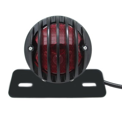 Lampa Stop Spate Moto Cafe racer custom chooper bobber Negru foto