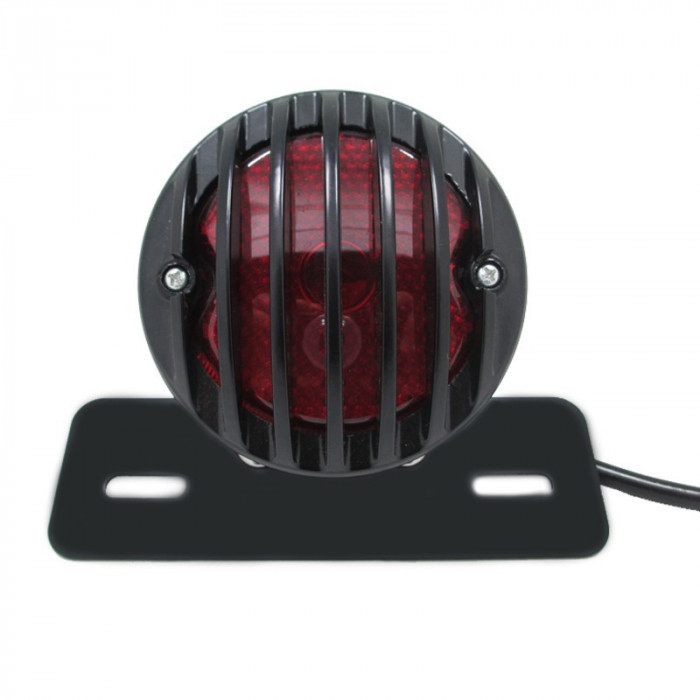 Lampa Stop Spate Moto Cafe racer custom chooper bobber Negru