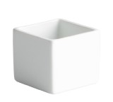 Set 6x Bol sosuri patrat, din portelan, 5x5x4 cm, 50 ml