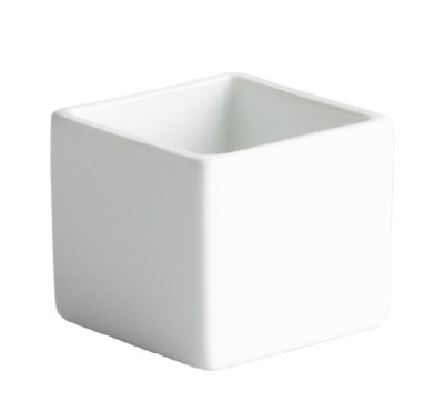 Set 6x Bol sosuri patrat, din portelan, 5x5x4 cm, 50 ml foto