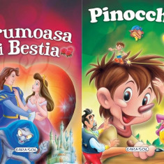 2 Povesti: Frumoasa si Bestia si Pinocchio |