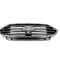 Grila radiator Ford Edge, 05.2019-, montare fata, 5 mulaje cromate, cu rama crom; Cu gaura pentru camera, RapidAuto