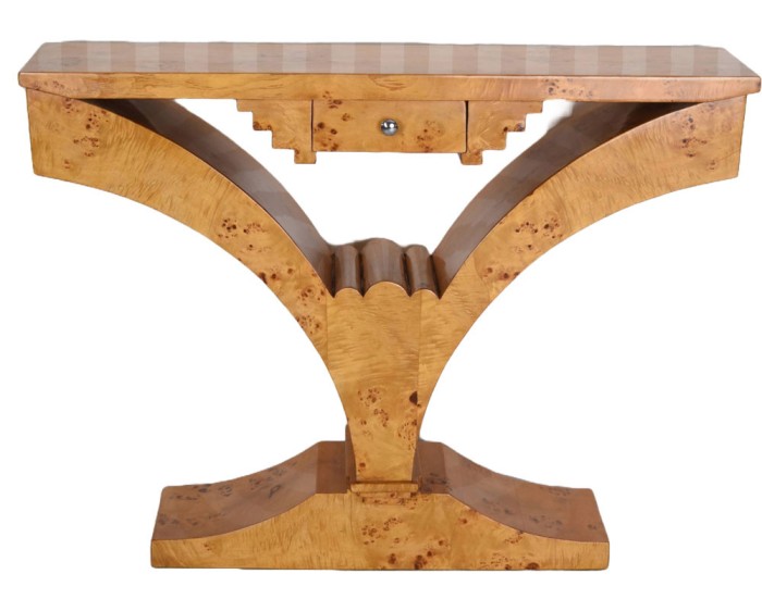 Consola Art Deco din lemn masiv furniruit CAT034b