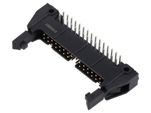 Conector IDC soclu tată 30 PIN 90&deg; cu ejector lung